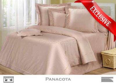 Постельное белье COTTON DREAMS дизайн "PANACOTA" (220x240 king size) евро макси комплект, коллекция PHILOSOPHY Премиум сатин 600 нитей