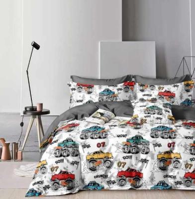 Постельное белье COTTON DREAMS дизайн "SUPER TRUCK" 1.5 спальный комплект твилл-сатин