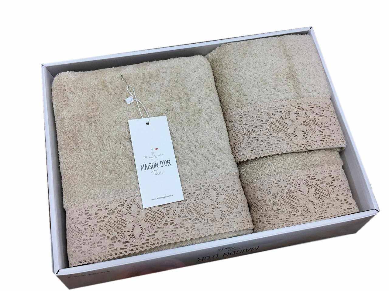 Набор махровых полотенец MAISON DOR NATURELLA беж