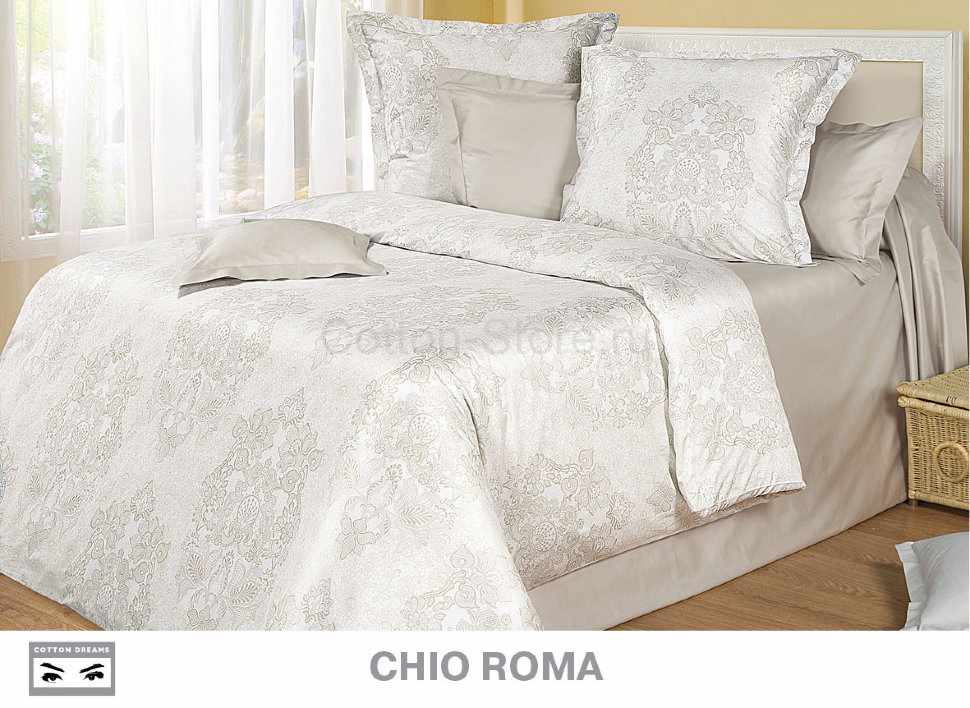 Постельное белье COTTON DREAMS дизайн "CHIO ROMA" евро комплект, коллекция Премиата
