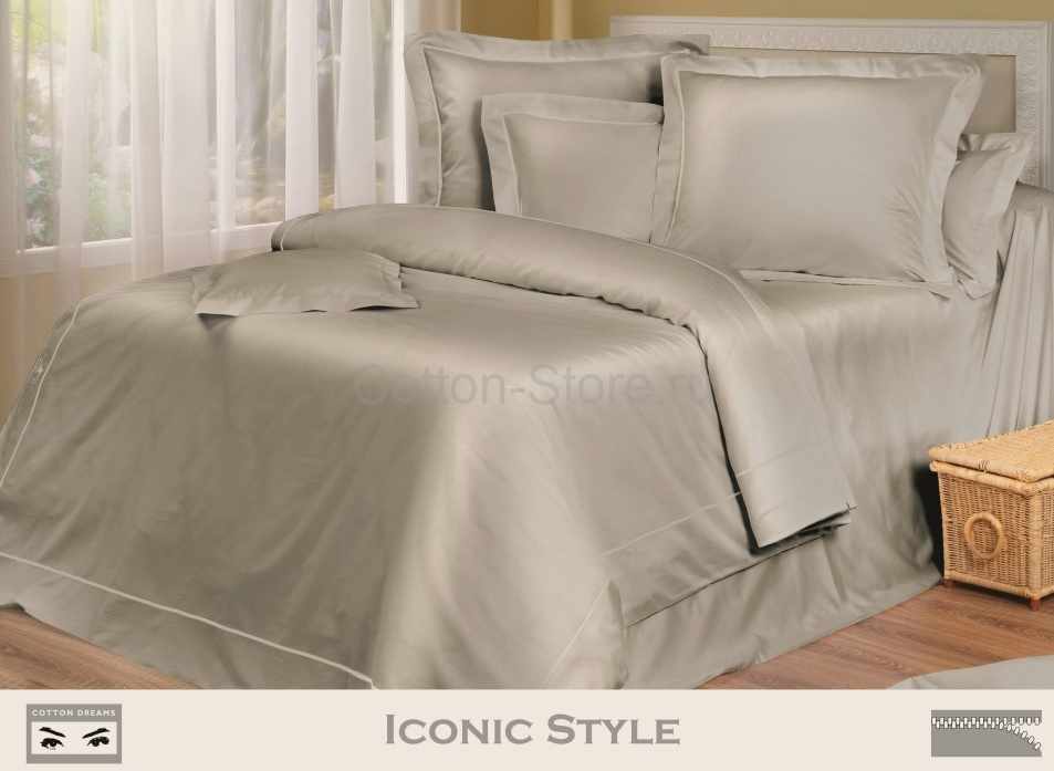 Постельное белье COTTON DREAMS дизайн "ICONIC STYLE" евро комплект, коллекция PHILOSOPHY 600 нитей