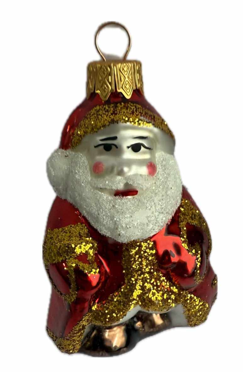 Стеклянная игрушка на елку "ДЕД МОРОЗ СКАЗОЧНЫЙ" 9 см
