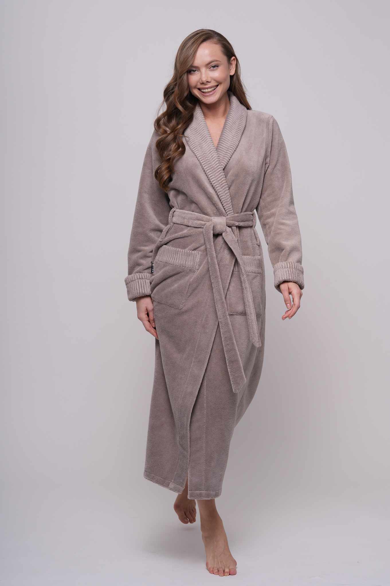 Халат женский махровый ANASTASIA latte