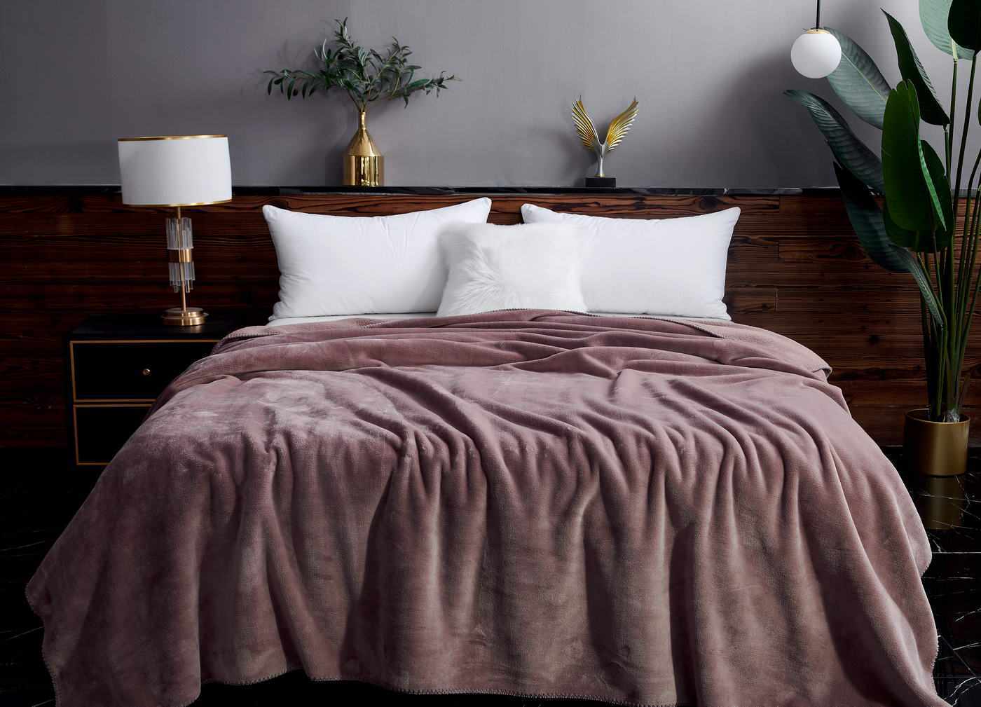 Плед SofiDeMarko СОФИЯ пепел-роза 1,5 спальный