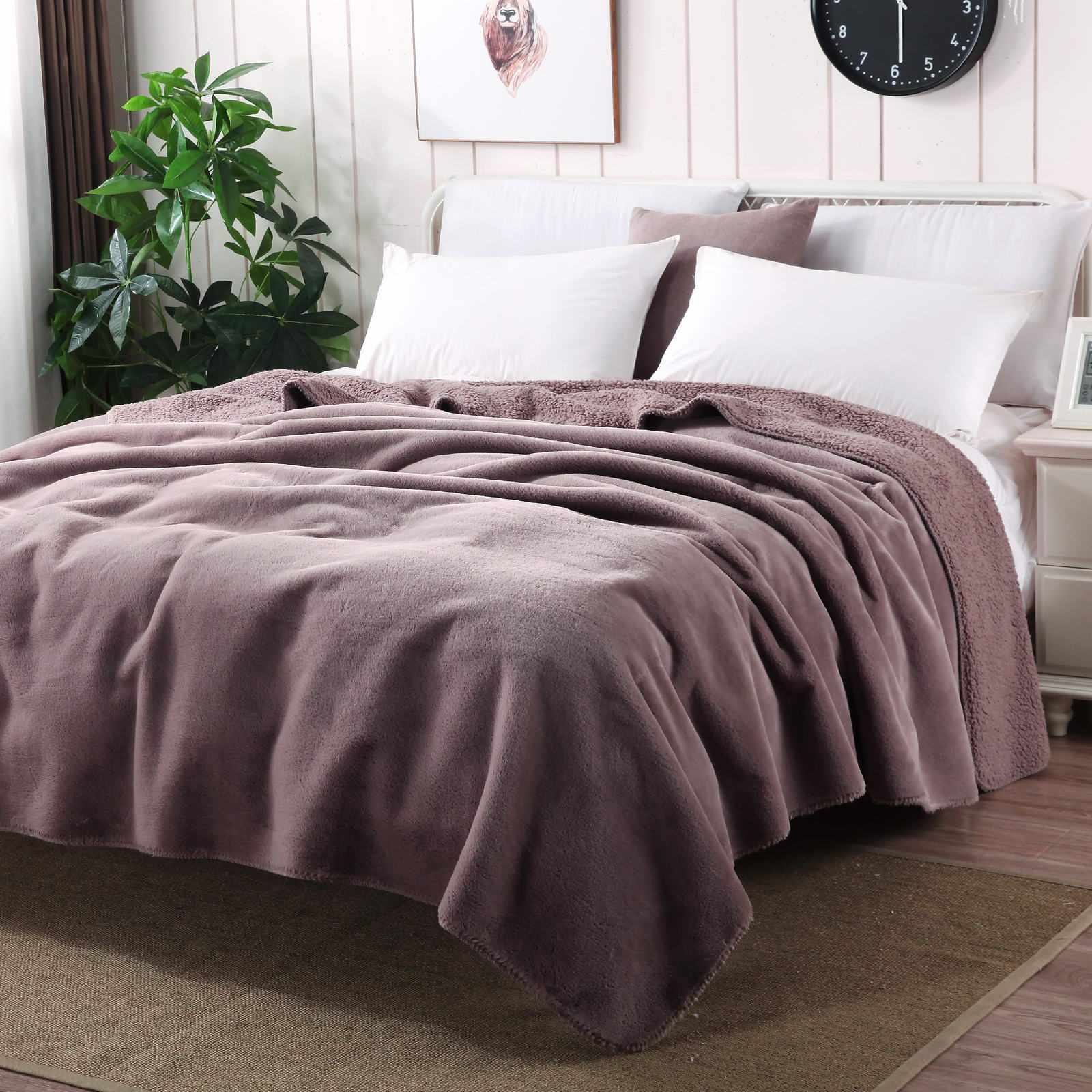 Плед SofiDeMarko АУРЕЛИЯ мокко 1,5 спальный