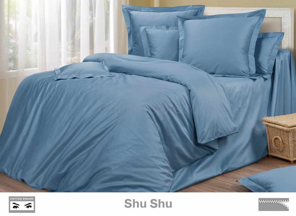Постельное белье COTTON DREAMS дизайн "SHUSHU" 1.5 спальный комплект, коллекция Премиата