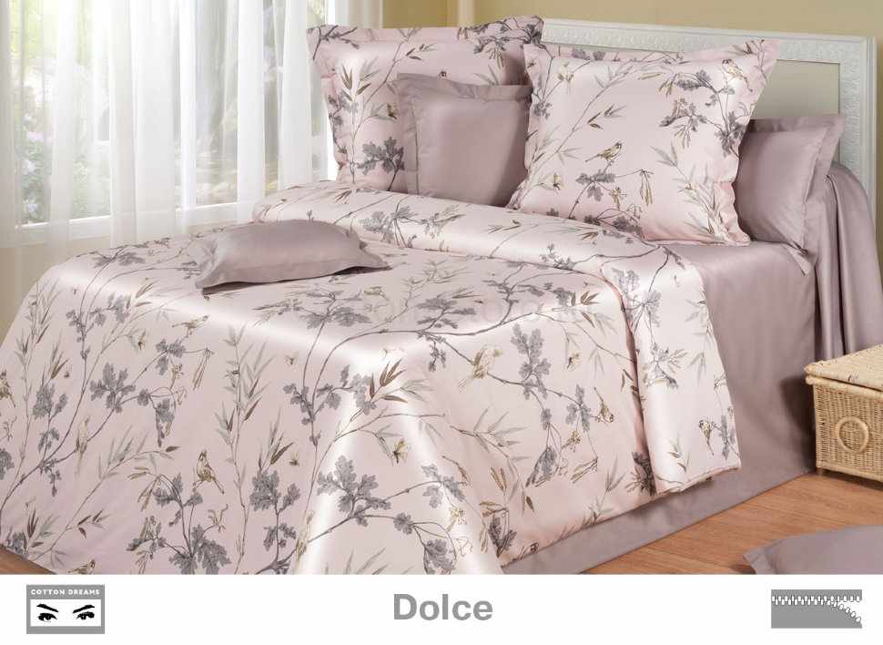 Постельное белье COTTON DREAMS дизайн "DOLCE" 1.5 спальный комплект, коллекция Премиата