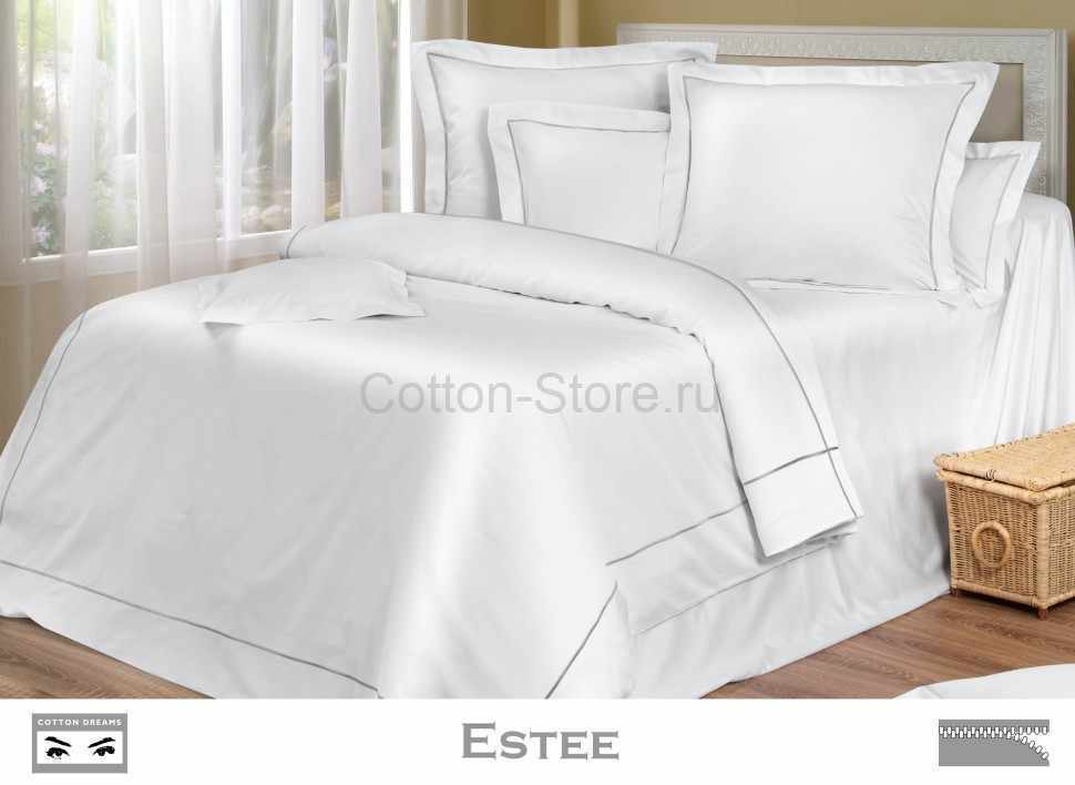 Постельное белье COTTON DREAMS дизайн "ESTEE" евро комплект, коллекция PHILOSOPHY 600 нитей