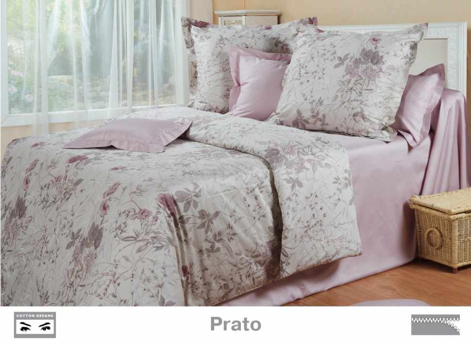 Постельное белье COTTON DREAMS дизайн "PRATO" семейный комплект, коллекция Премиата