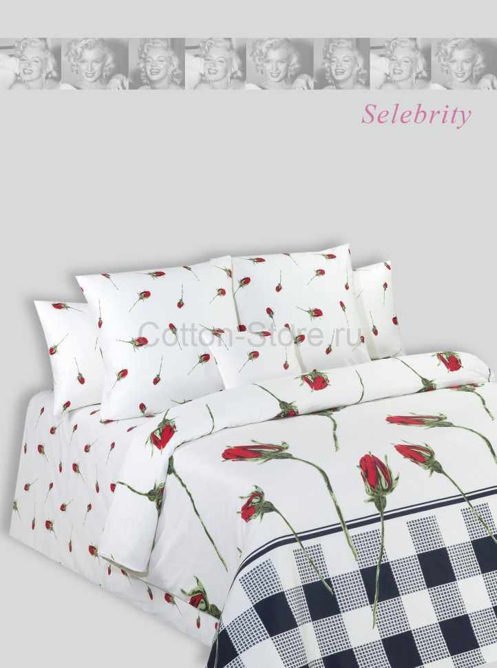 Постельное белье COTTON DREAMS дизайн "Selebrity" 1.5 спальный комплект твилл-сатин