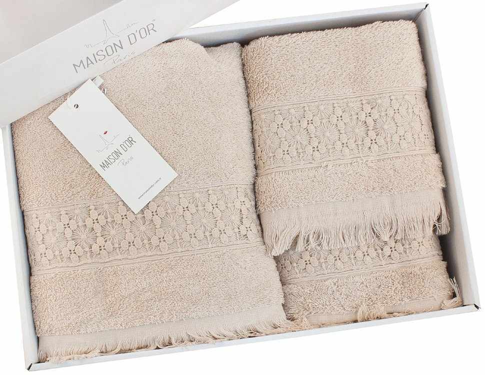 Набор махровых полотенец MAISON DOR SUZANNE беж