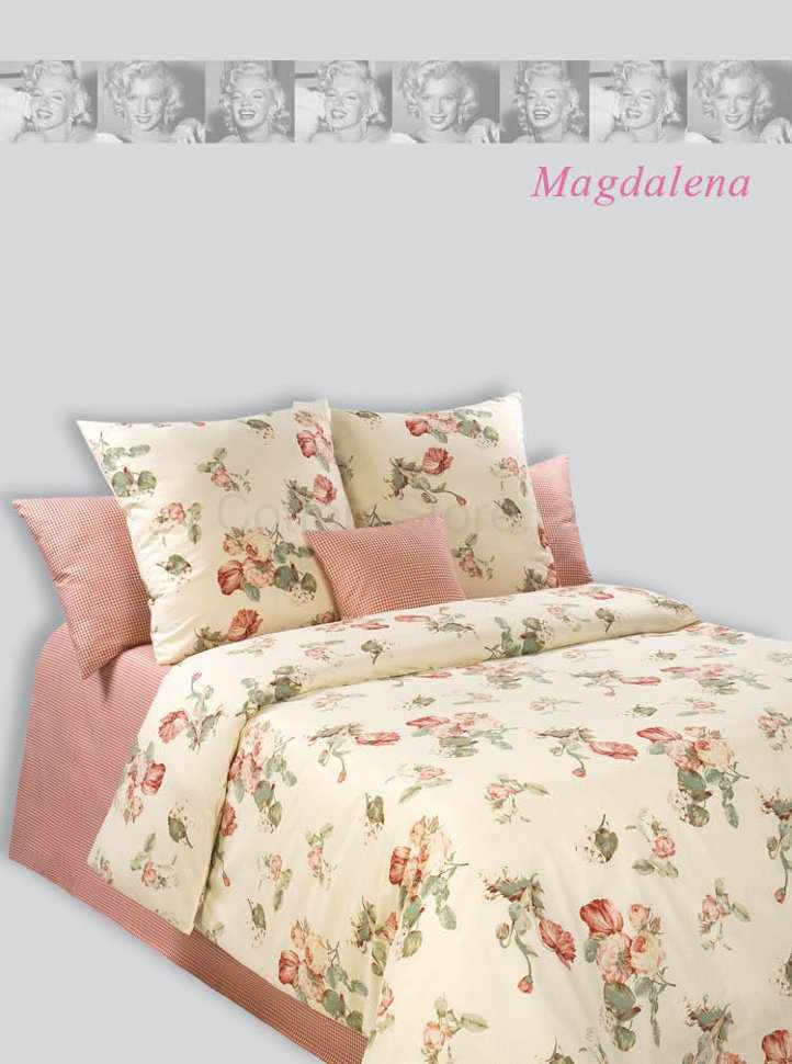 Постельное белье COTTON DREAMS дизайн "MAGDALENA" 1.5 спальный комплект сатин