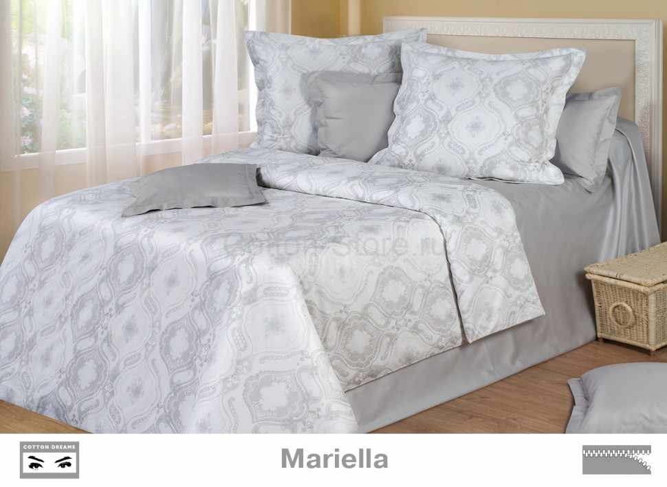 Постельное белье COTTON DREAMS дизайн "MARIELLA" семейный комплект, коллекция Премиата