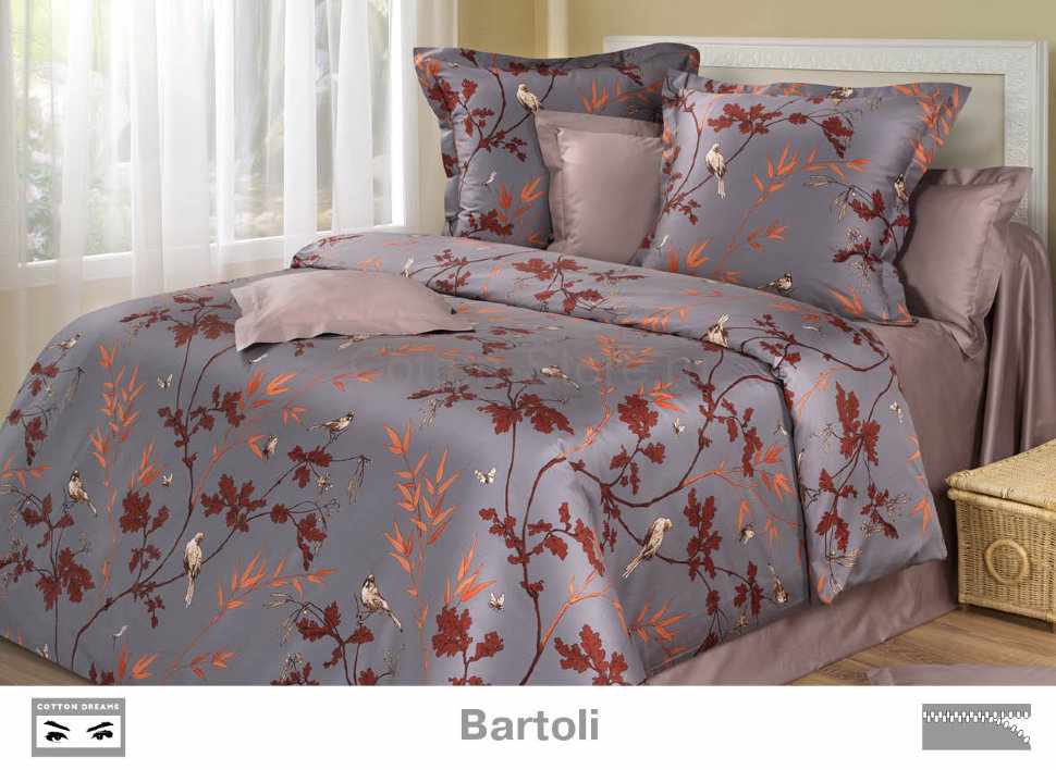 Постельное белье COTTON DREAMS дизайн "BARTOLI" семейный комплект, коллекция Премиата